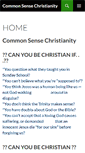 Mobile Screenshot of commonsensechristianity.org